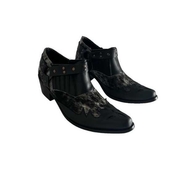 Agave Sky Gigi Genuine Leather Cowhide Bootie - Picture 2 of 14